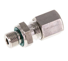 G 1/8'' Male x 6L Stainless steel Straight Compression Fitting with FKM Seal 315 Bar DIN 2353