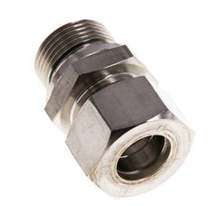 G 3/4'' Male x 18L Stainless steel Straight Compression Fitting with FKM Seal 315 Bar DIN 2353