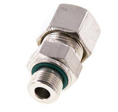 G 3/8'' Male x 14S Stainless steel Straight Compression Fitting with FKM Seal 630 Bar DIN 2353