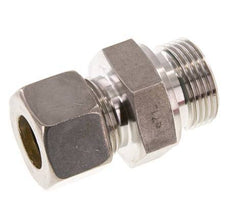 G 1'' Male x 20S Stainless steel Straight Compression Fitting with FKM Seal 400 Bar DIN 2353