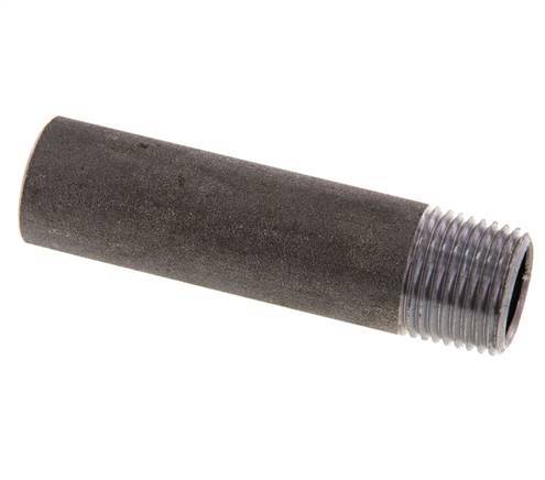 R 1/2'' Male x 21.3mm Steel Pipe Nipple with Welding End 50 Bar DIN 2982 - 80mm [5 Pieces]