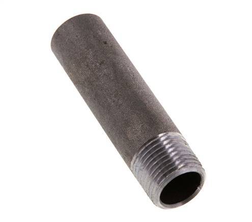 R 1/2'' Male x 21.3mm Steel Pipe Nipple with Welding End 50 Bar DIN 2982 - 80mm [5 Pieces]