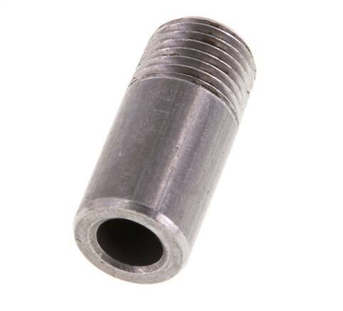 R 1/4'' Male x 13.5mm Steel Pipe Nipple with Welding End 50 Bar DIN 2982 - 30mm [5 Pieces]