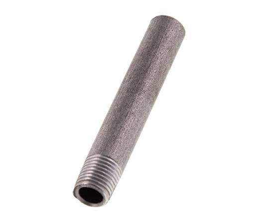 R 1/4'' Male x 13.5mm Steel Pipe Nipple with Welding End 50 Bar DIN 2982 - 80mm [2 Pieces]