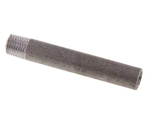 R 1/4'' Male x 13.5mm Steel Pipe Nipple with Welding End 50 Bar DIN 2982 - 80mm [2 Pieces]