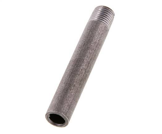 R 1/4'' Male x 13.5mm Steel Pipe Nipple with Welding End 50 Bar DIN 2982 - 80mm [2 Pieces]