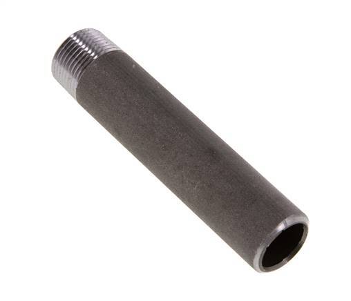 R 3/4'' Male x 26.9mm Steel Pipe Nipple with Welding End 50 Bar DIN 2982 - 120mm [2 Pieces]