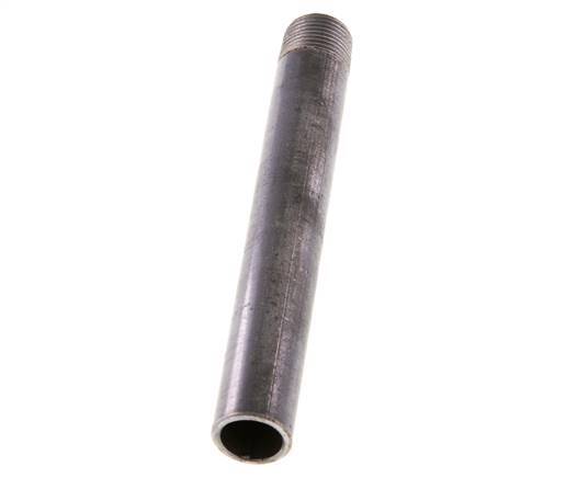 R 3/8'' Male x 17.2mm Steel Pipe Nipple with Welding End 50 Bar DIN 2982 - 120mm [2 Pieces]