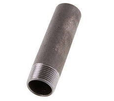 R 1'' Male x 33.7mm Steel Pipe Nipple with Welding End 50 Bar DIN 2982 - 120mm [2 Pieces]