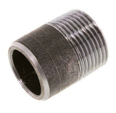 R 1'' Male x 33.7mm Steel Pipe Nipple with Welding End 50 Bar DIN 2982 - 40mm [2 Pieces]