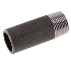 R 1'' Male x 33.7mm Steel Pipe Nipple with Welding End 50 Bar DIN 2982 - 80mm [2 Pieces]