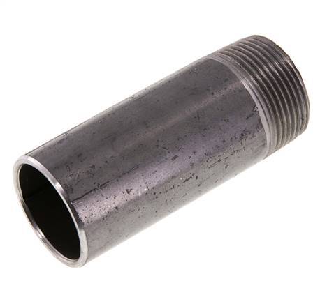 R 1 1/4'' Male x 42.4mm Steel Pipe Nipple with Welding End 50 Bar DIN 2982 - 100mm [2 Pieces]