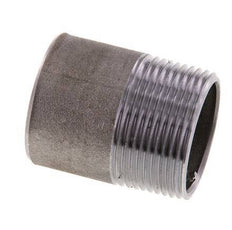 R 1 1/4'' Male x 42.4mm Steel Pipe Nipple with Welding End 50 Bar DIN 2982 - 50mm [2 Pieces]