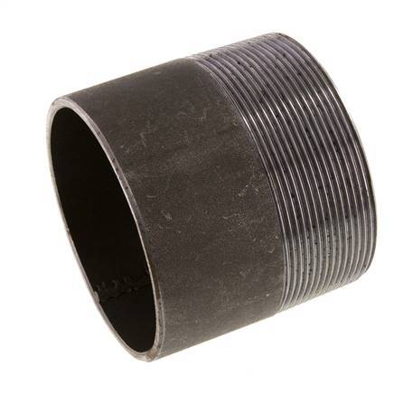 R 3'' Male x 88.9mm Steel Pipe Nipple with Welding End 50 Bar DIN 2982 - 80mm