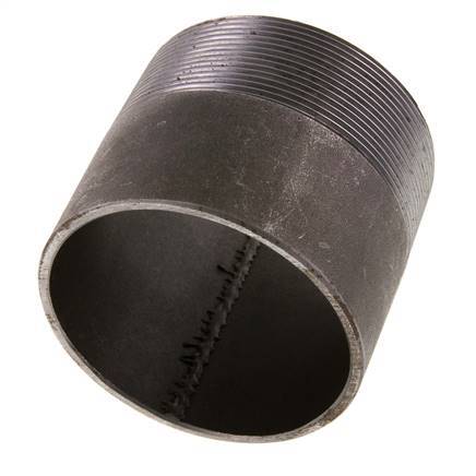 R 3'' Male x 88.9mm Steel Pipe Nipple with Welding End 50 Bar DIN 2982 - 80mm