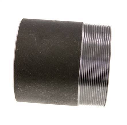 R 4'' Male x 114.3mm Steel Pipe Nipple with Welding End 50 Bar DIN 2982 - 120mm