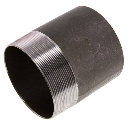 R 4'' Male x 114.3mm Steel Pipe Nipple with Welding End 50 Bar DIN 2982 - 120mm