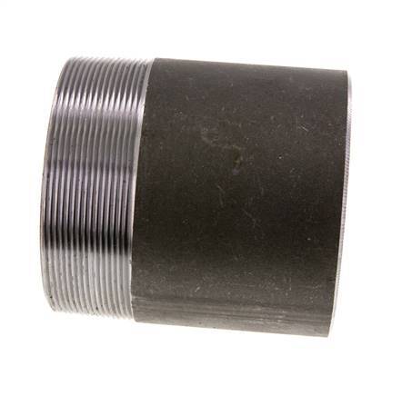 R 4'' Male x 114.3mm Steel Pipe Nipple with Welding End 50 Bar DIN 2982 - 120mm