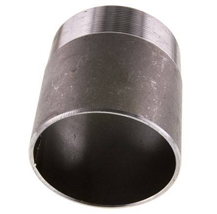R 4'' Male x 114.3mm Steel Pipe Nipple with Welding End 50 Bar DIN 2982 - 120mm