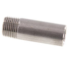 R 1/2'' Male x 21.3mm Stainless steel Pipe Nipple with Welding End 20 Bar DIN 2982 - 60mm