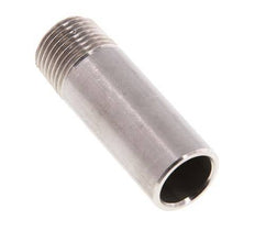 R 1/2'' Male x 21.3mm Stainless steel Pipe Nipple with Welding End 20 Bar DIN 2982 - 60mm