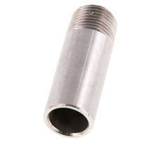R 1/2'' Male x 21.3mm Stainless steel Pipe Nipple with Welding End 20 Bar DIN 2982 - 60mm
