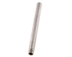 R 1/4'' Male x 13.5mm Stainless steel Pipe Nipple with Welding End 20 Bar DIN 2982 - 160mm