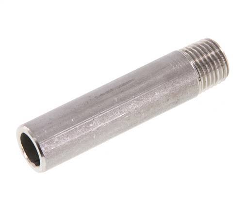 R 1/4'' Male x 13.5mm Stainless steel Pipe Nipple with Welding End 20 Bar DIN 2982 - 60mm