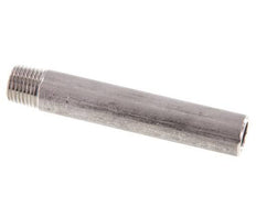 R 1/4'' Male x 13.5mm Stainless steel Pipe Nipple with Welding End 20 Bar DIN 2982 - 80mm