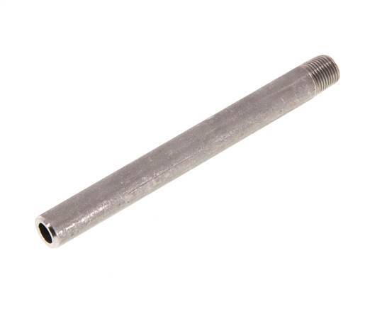 R 1/8'' Male x 10.2mm Stainless steel Pipe Nipple with Welding End 20 Bar DIN 2982 - 100mm