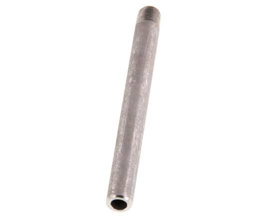 R 1/8'' Male x 10.2mm Stainless steel Pipe Nipple with Welding End 20 Bar DIN 2982 - 100mm