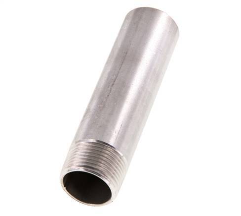 R 3/4'' Male x 26.9mm Stainless steel Pipe Nipple with Welding End 20 Bar DIN 2982 - 100mm