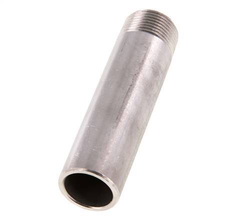 R 3/4'' Male x 26.9mm Stainless steel Pipe Nipple with Welding End 20 Bar DIN 2982 - 100mm