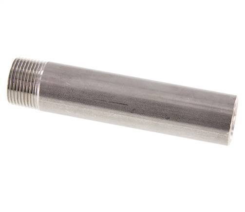 R 3/4'' Male x 26.9mm Stainless steel Pipe Nipple with Welding End 20 Bar DIN 2982 - 120mm