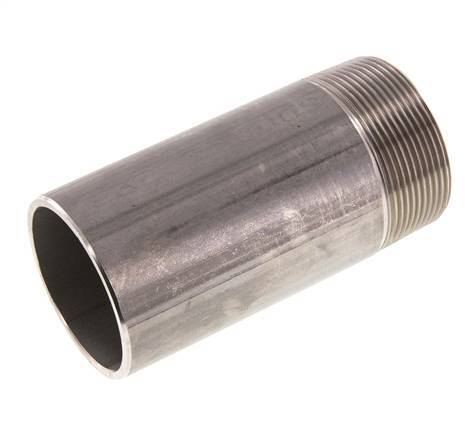 R 2'' Male x 60.3mm Stainless steel Pipe Nipple with Welding End 20 Bar DIN 2982 - 120mm