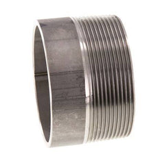 R 2 1/2'' Male x 76.1mm Stainless steel Pipe Nipple with Welding End 20 Bar DIN 2982 - 50mm