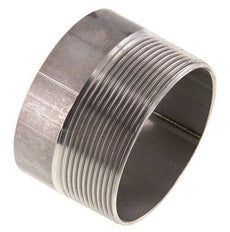 R 2 1/2'' Male x 76.1mm Stainless steel Pipe Nipple with Welding End 20 Bar DIN 2982 - 50mm