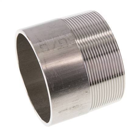 R 3'' Male x 88.9mm Stainless steel Pipe Nipple with Welding End 20 Bar DIN 2982 - 70mm