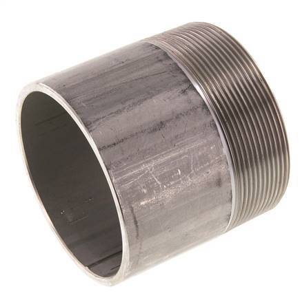 R 3'' Male x 88.9mm Stainless steel Pipe Nipple with Welding End 20 Bar DIN 2982 - 80mm