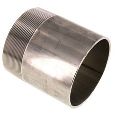 R 4'' Male x 114.3mm Stainless steel Pipe Nipple with Welding End 20 Bar DIN 2982 - 120mm