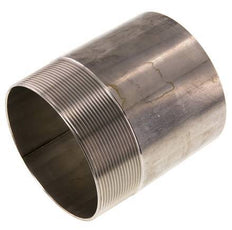 R 4'' Male x 114.3mm Stainless steel Pipe Nipple with Welding End 20 Bar DIN 2982 - 120mm