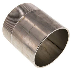 R 4'' Male x 114.3mm Stainless steel Pipe Nipple with Welding End 20 Bar DIN 2982 - 120mm