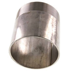 R 4'' Male x 114.3mm Stainless steel Pipe Nipple with Welding End 20 Bar DIN 2982 - 120mm