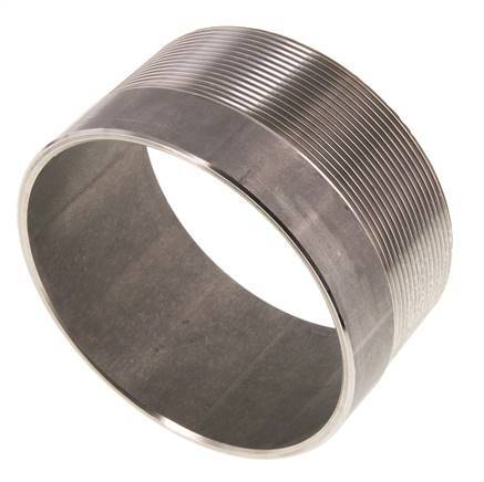 R 4'' Male x 114.3mm Stainless steel Pipe Nipple with Welding End 20 Bar DIN 2982 - 60mm