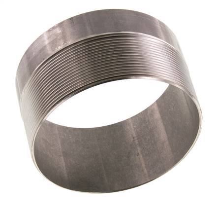 R 4'' Male x 114.3mm Stainless steel Pipe Nipple with Welding End 20 Bar DIN 2982 - 60mm
