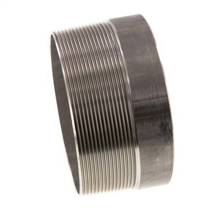 R 4'' Male x 114.3mm Stainless steel Pipe Nipple with Welding End 20 Bar DIN 2982 - 60mm