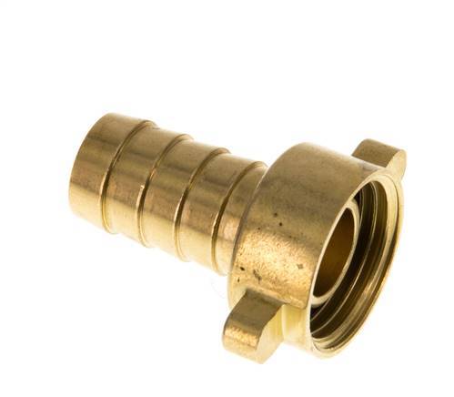 G 1/2'' x 13mm Brass Hose barb with NBR Seal and Wing Nut 16 Bar [2 Pieces]