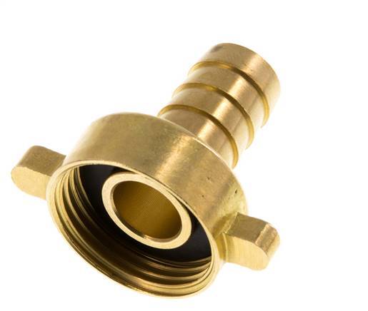 G 3/4'' x 13mm Brass Hose barb with NBR Seal and Wing Nut 16 Bar [2 Pieces]