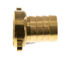 G 1'' x 25mm Brass Hose barb with NBR Seal and Wing Nut 16 Bar