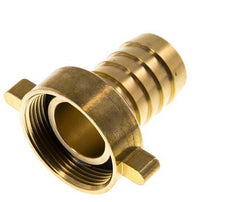 G 1 1/2'' x 32mm Brass Hose barb with NBR Seal and Wing Nut 16 Bar